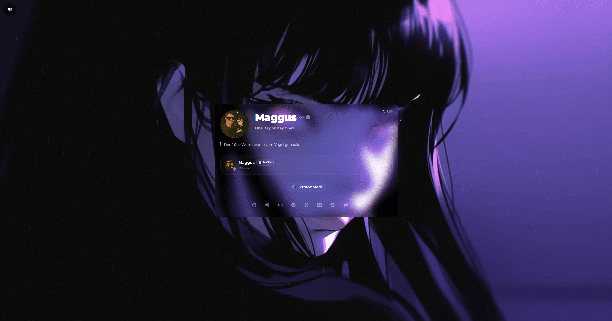 A live profile