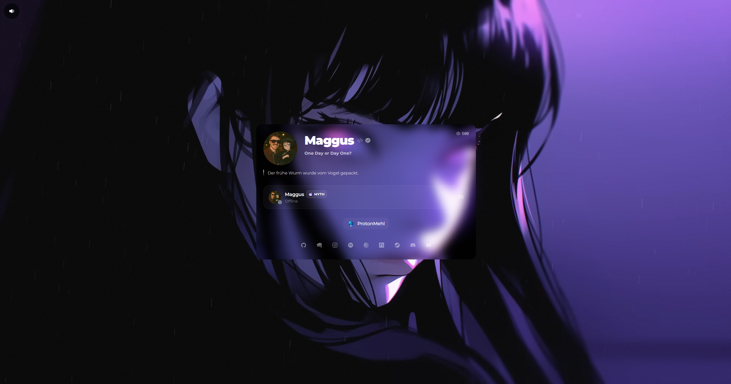 A live profile